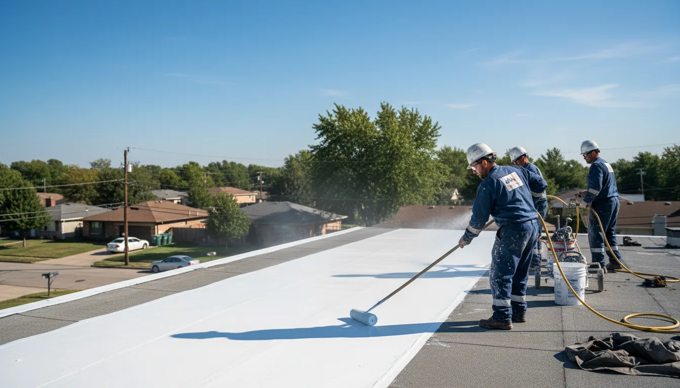 Commercial roof coating in Roseville, CA near me